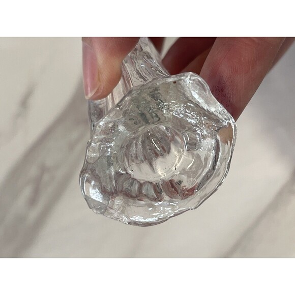 Vintage 6 Piece Nativity Set Clear Glass World Bazaars 2.5"-3.5" Tall - Picture 7 of 7